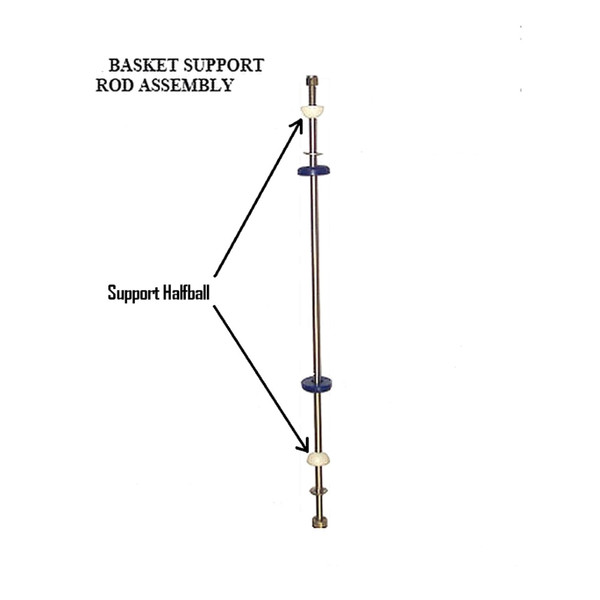 Basket support rod assembly diagram